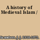 A history of Medieval Islam /