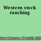 Western stock ranching