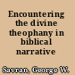 Encountering the divine theophany in biblical narrative /