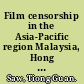 Film censorship in the Asia-Pacific region Malaysia, Hong Kong and Australia compared /