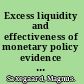 Excess liquidity and effectiveness of monetary policy evidence from Sub-Saharan Africa /