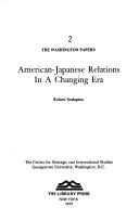 American-Japanese relations in a changing era