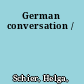 German conversation /
