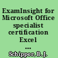 ExamInsight for Microsoft Office specialist certification Excel 2000 expert exam /