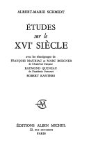 Études sur le XVI siècle /