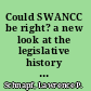 Could SWANCC be right? a new look at the legislative history of the clean water act /
