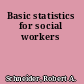 Basic statistics for social workers