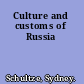 Culture and customs of Russia