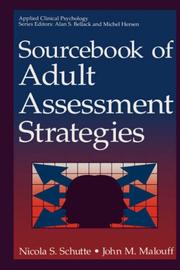 Sourcebook of adult assessment strategies /