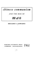 Chinese communism and the rise of Mao /