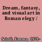 Dream, fantasy, and visual art in Roman elegy /