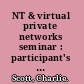 NT & virtual private networks seminar : participant's guide /