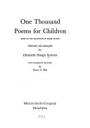 One thousand poems for children /