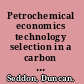 Petrochemical economics technology selection in a carbon constrained world /