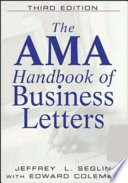 The AMA handbook of business letters