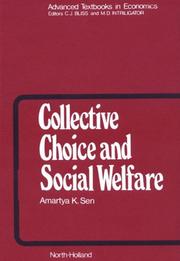 Collective choice and social welfare /