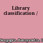 Library classification /