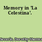 Memory in 'La Celestina'.