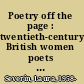 Poetry off the page : twentieth-century British women poets in performance /
