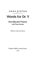 Words for Dr. Y. : uncollected poems with three stories /