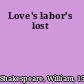 Love's labor's lost