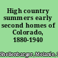 High country summers early second homes of Colorado, 1880-1940 /