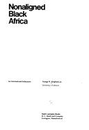 Nonaligned Black Africa : an international subsystem /