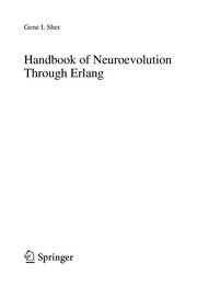 Handbook of neuroevolution through Erlang /