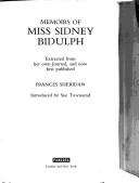 Memoirs of Miss Sidney Bidulph : extracted from her journal, and now first published /