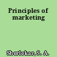 Principles of marketing