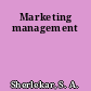 Marketing management