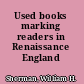 Used books marking readers in Renaissance England /