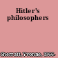 Hitler's philosophers