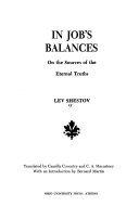 In Job's balances : on the sources of the eternal truths /