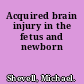 Acquired brain injury in the fetus and newborn