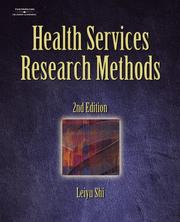Health services research methods /