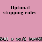 Optimal stopping rules