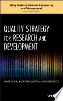 Quality strategy for research and development