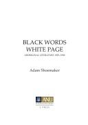 Black words, white page : Aboriginal literature 1929-1988 /