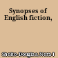 Synopses of English fiction,