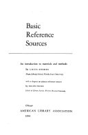 Basic reference sources ; an introduction to materials and methods.