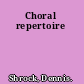 Choral repertoire