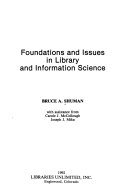 Foundations and issues in library and information science /