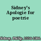 Sidney's Apologie for poetrie