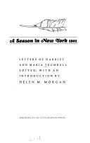 A season in New York, 1801 ; letters of Harriet and Maria Trumbull /