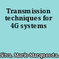 Transmission techniques for 4G systems