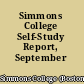 Simmons College Self-Study Report, September 2000