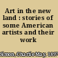 Art in the new land : stories of some American artists and their work /