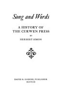 Song and words : a history of the Curwen Press /