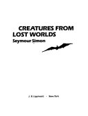 Creatures from lost worlds /